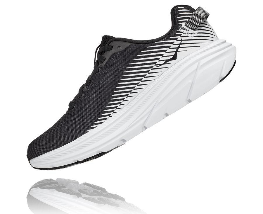 Hoka One One Running Shoes Womens Black/White - Rincon 2 - 98127GPXF